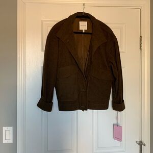 **NWT** AVEC LES FILLES Brown Corduroy Jacket Size L